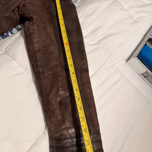 LUCKY BRAND Men's Leather Aviator Jacket With Faux Shearling Collar - Picture 8 of 15